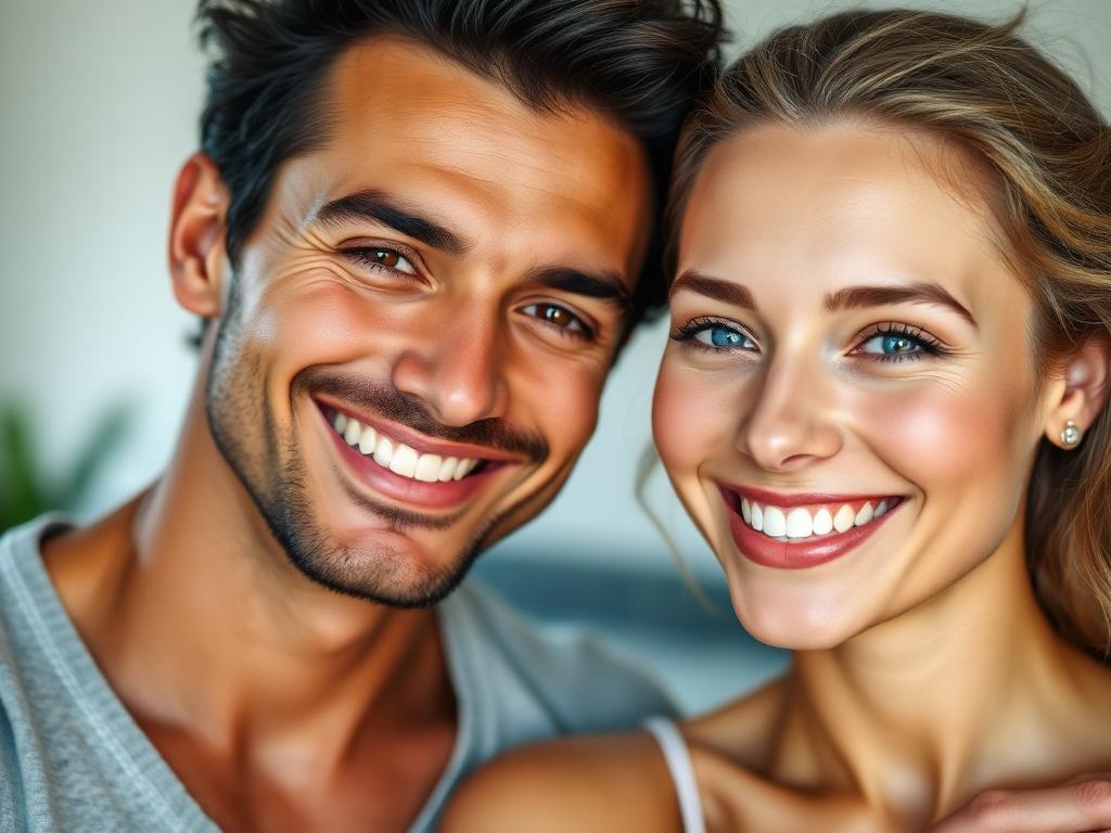 Confident healthy couple
