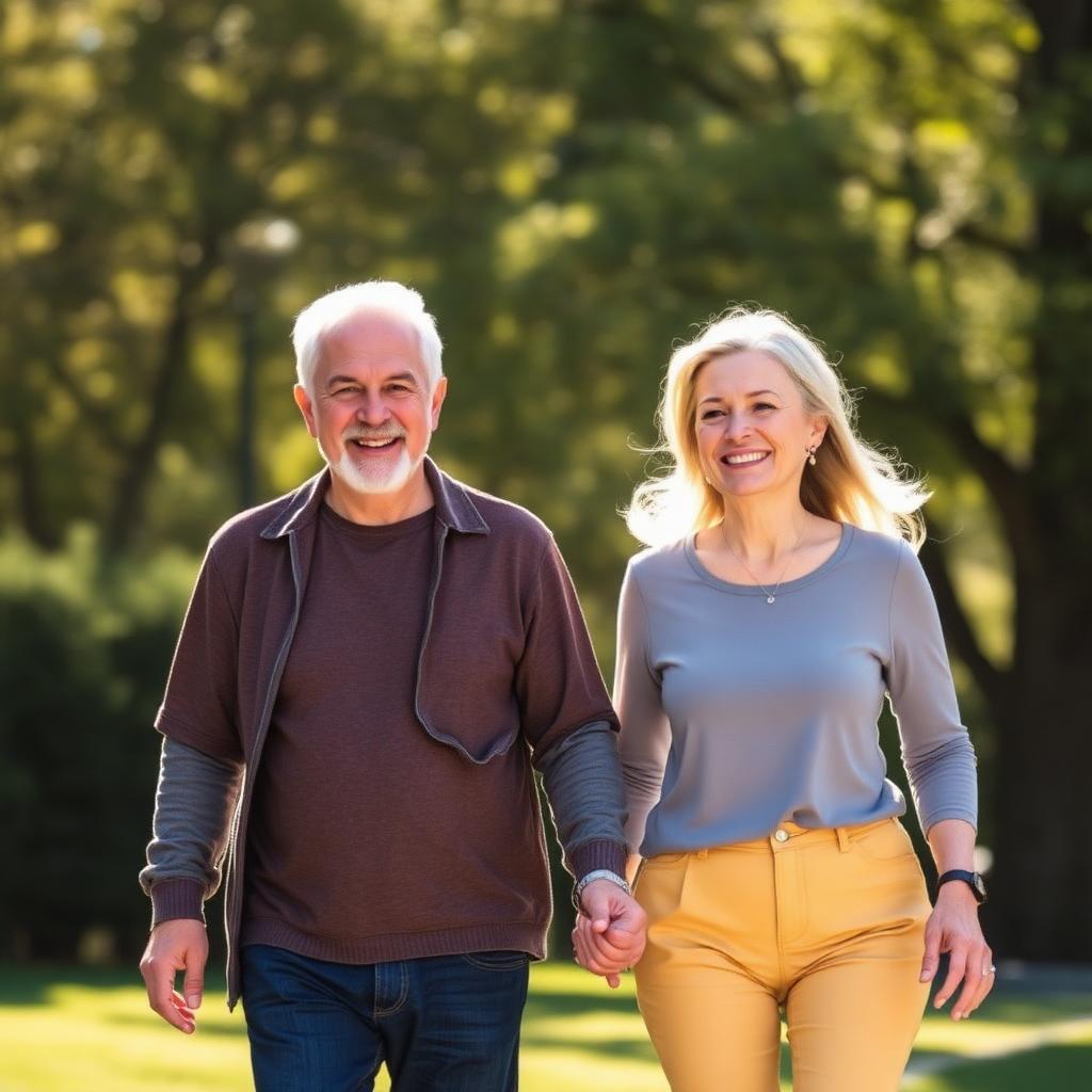 Healthy active couple