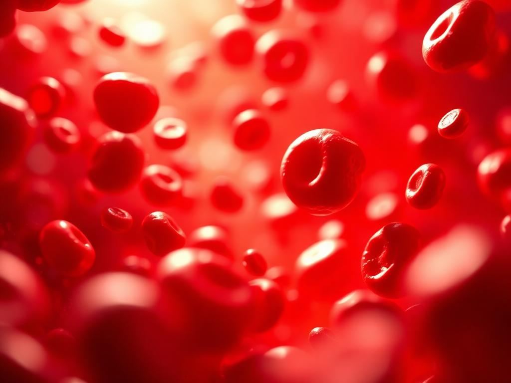 Healthy blood cells symbolizing PRP healing